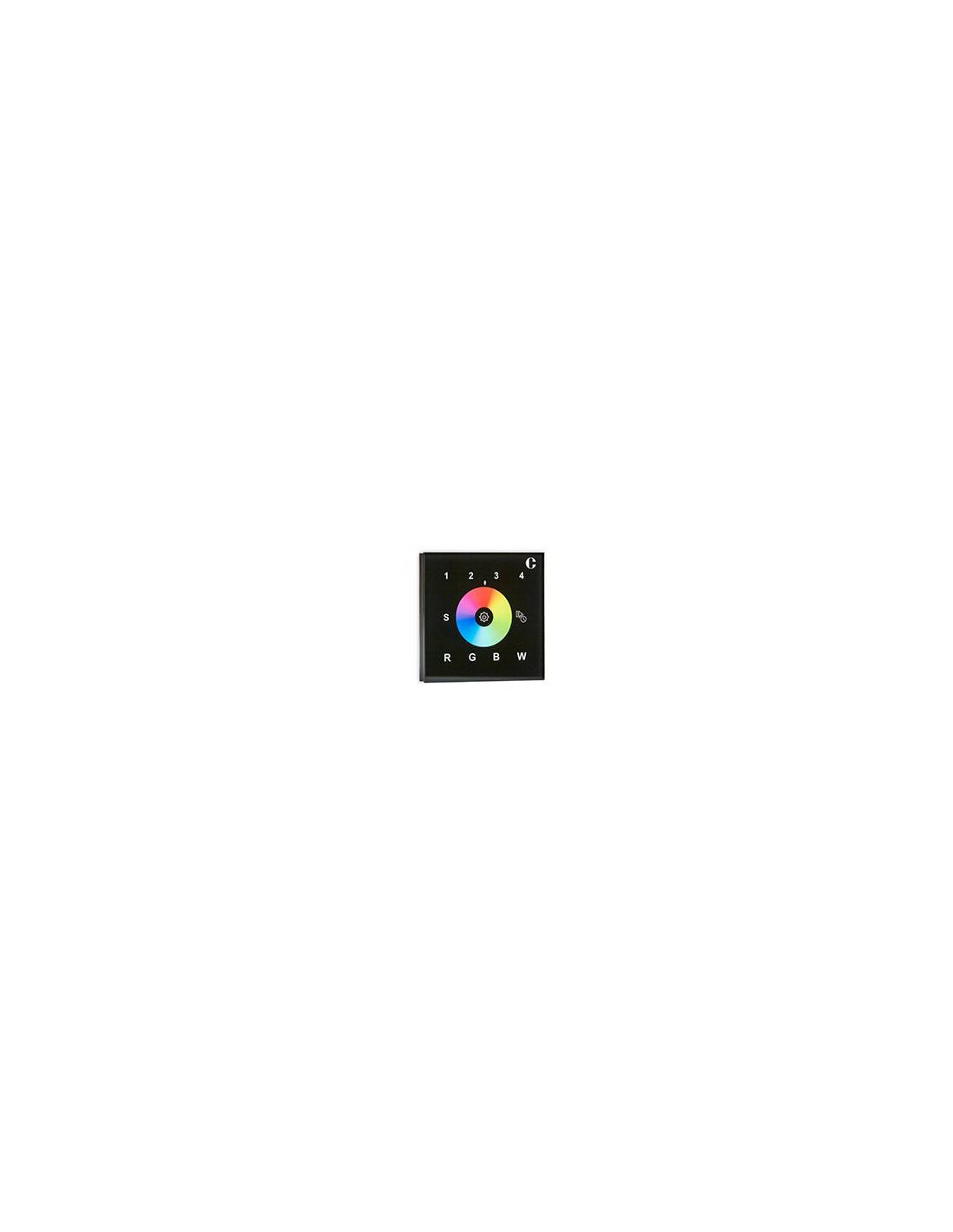 COMMANDE MURALE RF 4 ZONES RGB/RGBW 230V