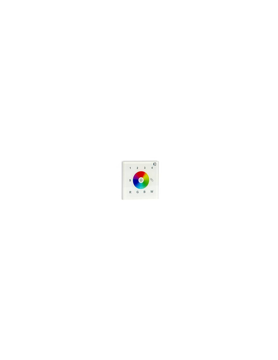 COMMANDE MURALE RF 4 ZONES RGB/RGBW 230V