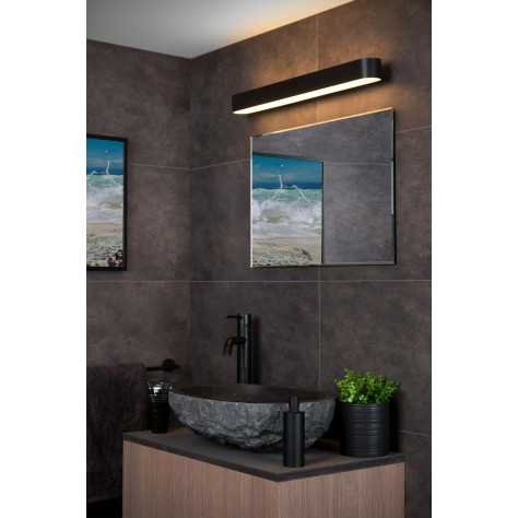 MADELON - Applique murale Salle de bains - LED - 1x9W 2700K - IP44 - Noir