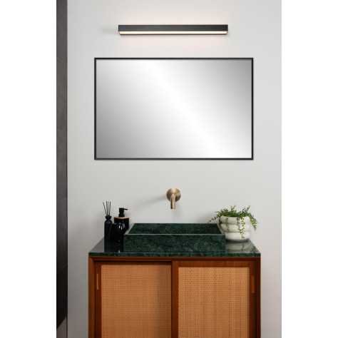 ALEXA - Applique murale Salle de bains - LED - 1x8W 3000K - IP44 - Noir