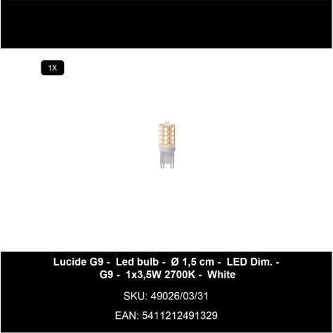 ELDA - Applique murale Salle de bains - 1xG9 - IP44 - Or Mat / Laiton