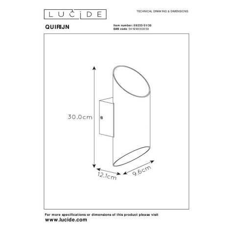 QUIRIJN - Applique murale - Ø 10 cm - 1xG9 - Noir QUIRIJN - Applique murale - Ø 10 cm - 1xG9 - Noir