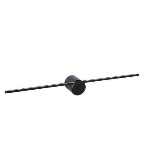 MIZAR - Applique murale Salle de bains - LED - 1x6W 2700K - IP44 - Noir