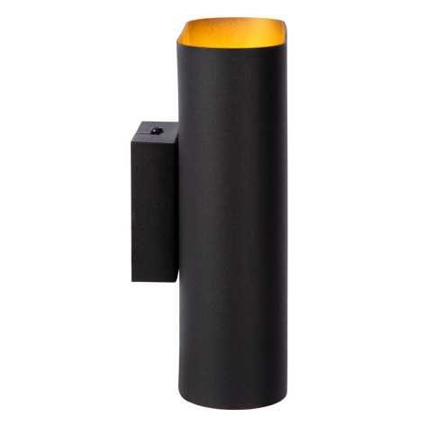 OVALIS - Applique murale - 2xE14 - Noir