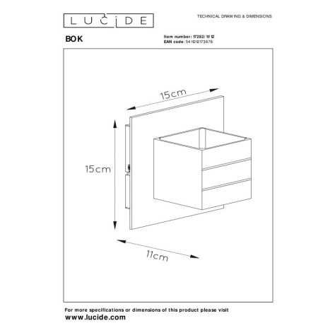 BOK - Applique murale - 1xG9 - Chrome Dépoli