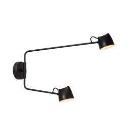 MILNE - Applique murale - LED Dim. - 2x6W 2700K - Noir