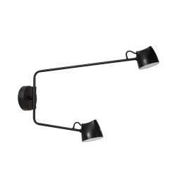 MILNE - Applique murale - LED Dim. - 2x6W 2700K - Noir 2