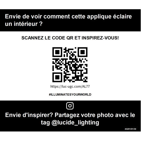 BENNI - Applique murale - 1xG9 - Noir