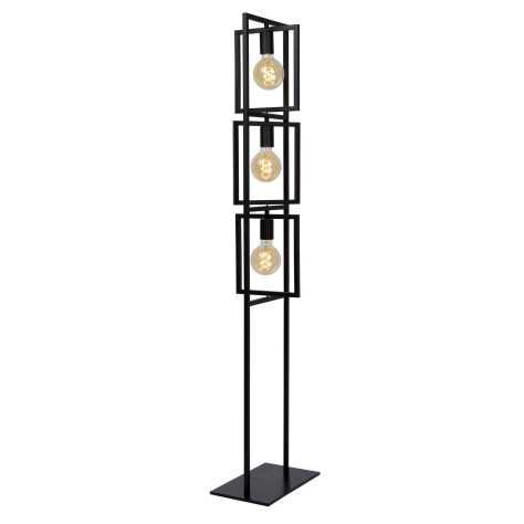 LUUK - Lampadaire - 3xE27 - Noir