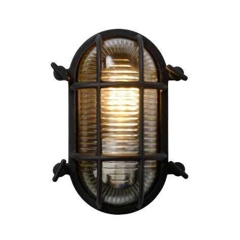 DUDLEY - Applique murale Intérieur/Extérieur - 1xE27 - IP65 - Noir
