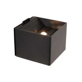 JAXX - Spot mural / Applique mural Intérieur/Extérieur Rechargeable - Batterie/Piles - LED - 2x1,2W 3000K - IP44Détecte