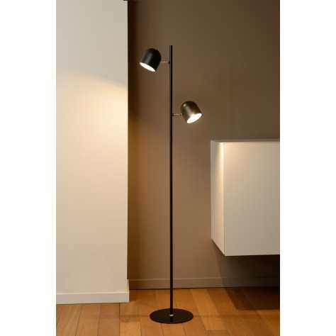 SKANSKA - Lampadaire - LED Dim. - 2x5W 3000K - Noir