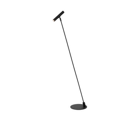 ALEC - Lampadaire - LED - G9 - 1x3W 2700K - Abat-jour interchangeables inclus - Noir