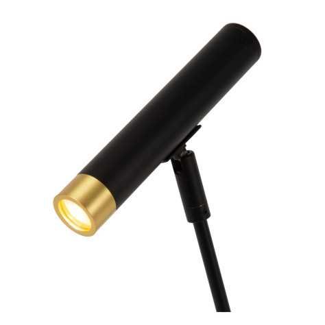 ALEC - Lampadaire - LED - G9 - 1x3W 2700K - Abat-jour interchangeables inclus - Noir