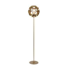 HANNELORE - Lampadaire - Ø 30 cm - 1xE27 - Or Mat / Laiton