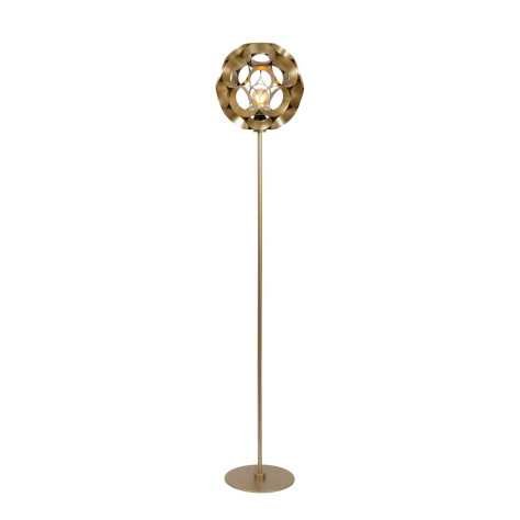 HANNELORE - Lampadaire - Ø 30 cm - 1xE27 - Or Mat / Laiton