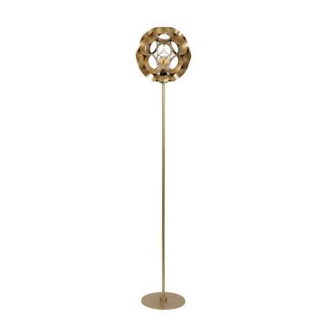 HANNELORE - Lampadaire - Ø 30 cm - 1xE27 - Or Mat / Laiton