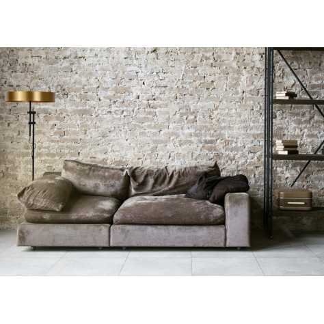 GIADA - Lampadaire - Ø 45 cm - 2xE27 - Or Mat / Laiton