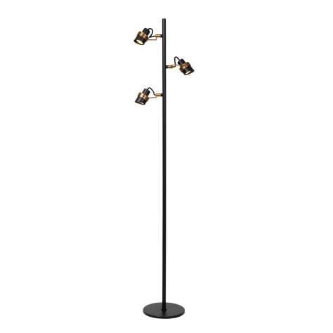 TUNDRAN - Lampadaire - 3xGU10 - Noir
