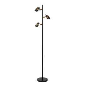 TUNDRAN - Lampadaire - 3xGU10 - Noir 2