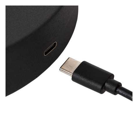 STIRLING - Lampadaire Rechargeable - Batterie/Piles - LED Dim. - 1x3W 2700K - 3 StepDim - Noir