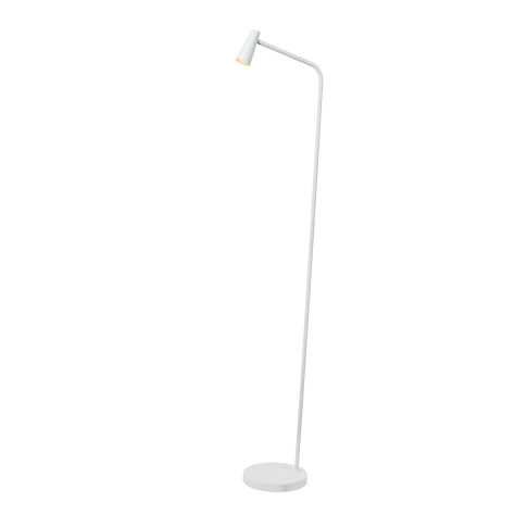 STIRLING - Lampadaire Rechargeable - Batterie/Piles - LED Dim. - 1x3W 2700K - 3 StepDim - Blanc