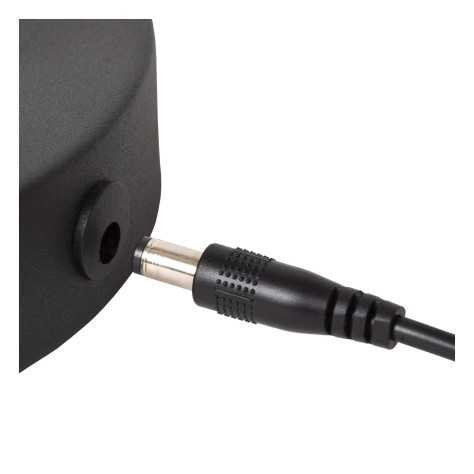 TIPIK - Lampadaire Rechargeable - Batterie/Piles - LED Dim. - 1x3W 2700K - 3 StepDim - Noir