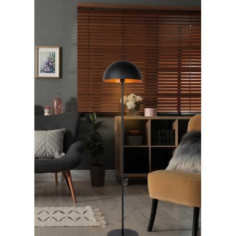 SIEMON - Lampadaire - Ø 35 cm - 1xE27 - Noir