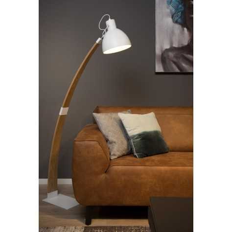 CURF - Lampadaire / lampe de lecture - 1xE27 - Blanc