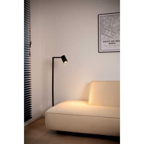 LESLEY - Lampadaire / lampe de lecture - 1xGU10 - Noir