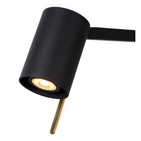 LESLEY - Lampadaire / lampe de lecture - 1xGU10 - Noir