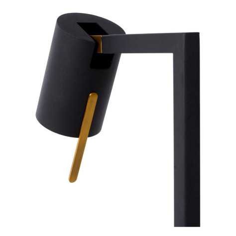 LESLEY - Lampadaire / lampe de lecture - 1xGU10 - Noir