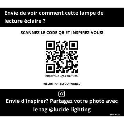 LESLEY - Lampadaire / lampe de lecture - 1xGU10 - Noir
