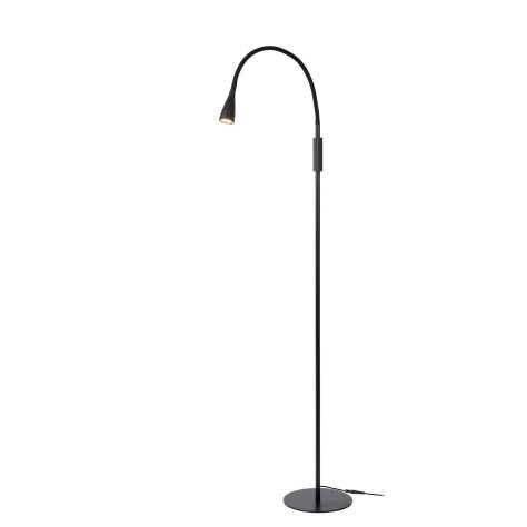 ZOZY - Lampadaire / lampe de lecture - LED Dim. - 1x4W 3000K - 3 StepDim - Noir
