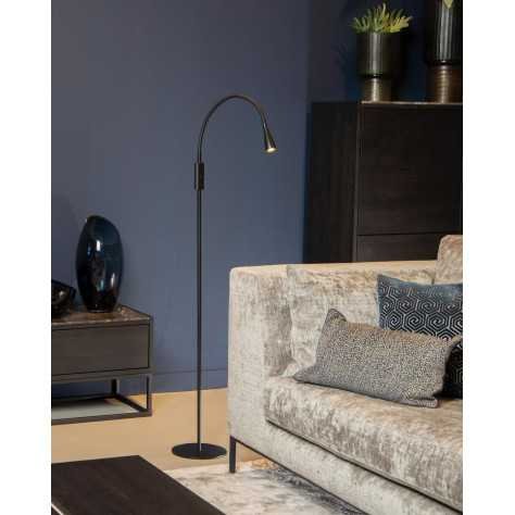 ZOZY - Lampadaire / lampe de lecture - LED Dim. - 1x4W 3000K - 3 StepDim - Noir