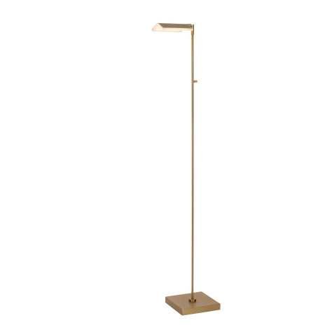 AARON - Lampadaire / lampe de lecture - LED Dim to warm - 1x12W 2700K/4000K - Or Mat / Laiton