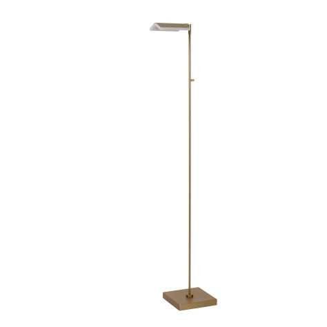 AARON - Lampadaire / lampe de lecture - LED Dim to warm - 1x12W 2700K/4000K - Or Mat / Laiton