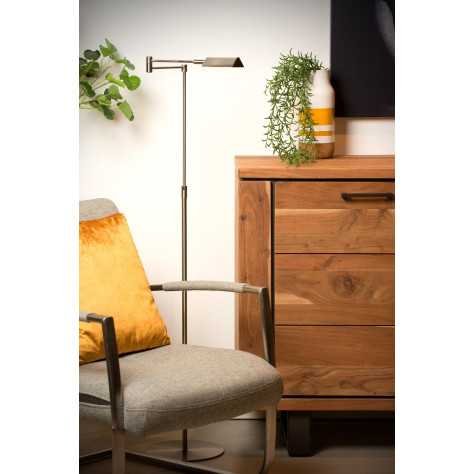 NUVOLA - Lampadaire / lampe de lecture - Ø 20 cm - LED Dim. - 1x9W 3000K - Chrome Dépoli