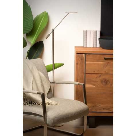 ANSELMO - Lampadaire / lampe de lecture - Ø 25 cm - LED Dim. - 1x9W 3000K - Chrome Dépoli