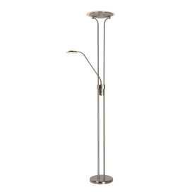 CHAMPION-LED - Lampadaire / lampe de lecture - LED Dim. - 3000K - Chrome Dépoli