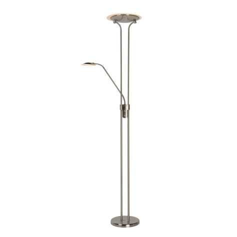 CHAMPION-LED - Lampadaire / lampe de lecture - LED Dim. - 3000K - Chrome Dépoli