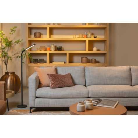 GILLY - Lampadaire / lampe de lecture Rechargeable - Batterie/Piles - LED Dim. - 1x3W 2700K - Noir