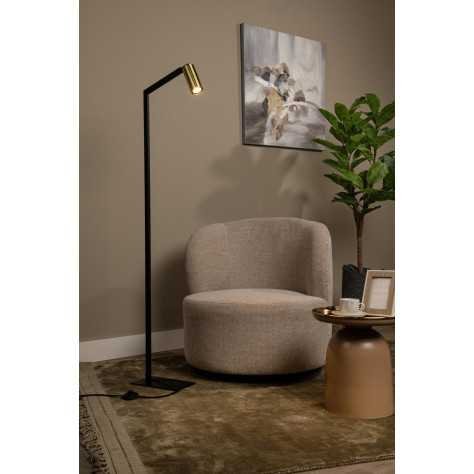 SYBIL - Lampadaire / lampe de lecture - 1xGU10 - Noir