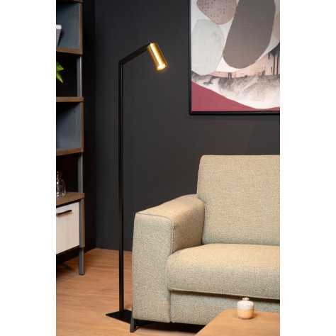 SYBIL - Lampadaire / lampe de lecture - 1xGU10 - Noir
