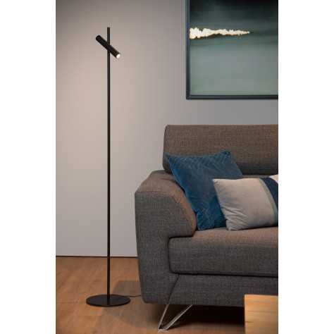 PHILON - Lampadaire / lampe de lecture - Ø 23 cm - LED Dim. - 1x4,5W 3000K - Noir