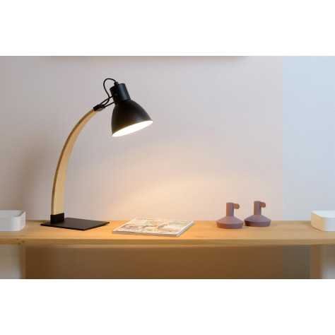 CURF - Lampe de bureau - 1xE27 - Noir