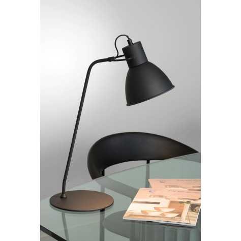 SHADI - Lampe de bureau - Ø 20 cm - 1xE14 - Noir
