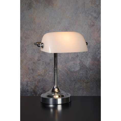 BANKER - Lampe de bureau - 1xE14 - Chrome