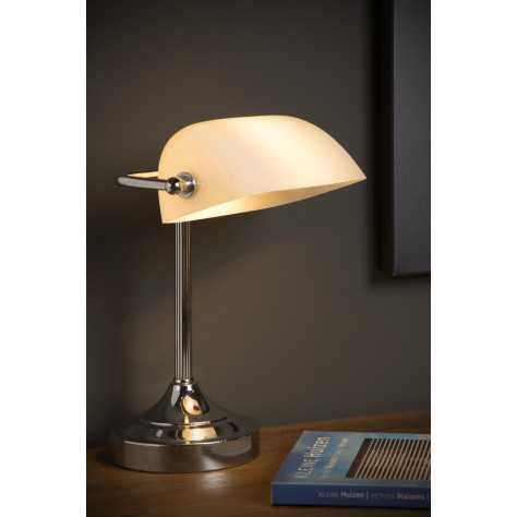 BANKER - Lampe de bureau - 1xE14 - Chrome