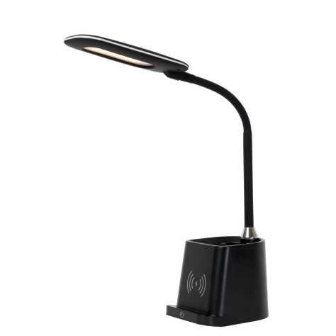 PENNY - Lampe de bureau - LED Dim. - 1x4,7W 3000K - Avec chargeur sans fil - Noir